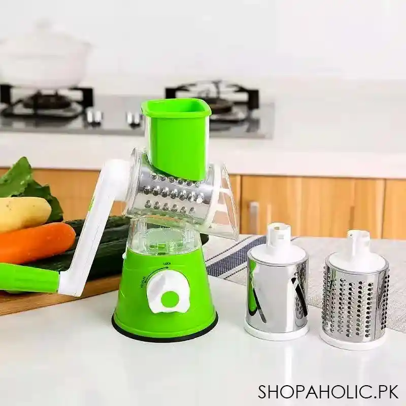 3 in 1 Manual Rotary Vegetable Drum Cutter