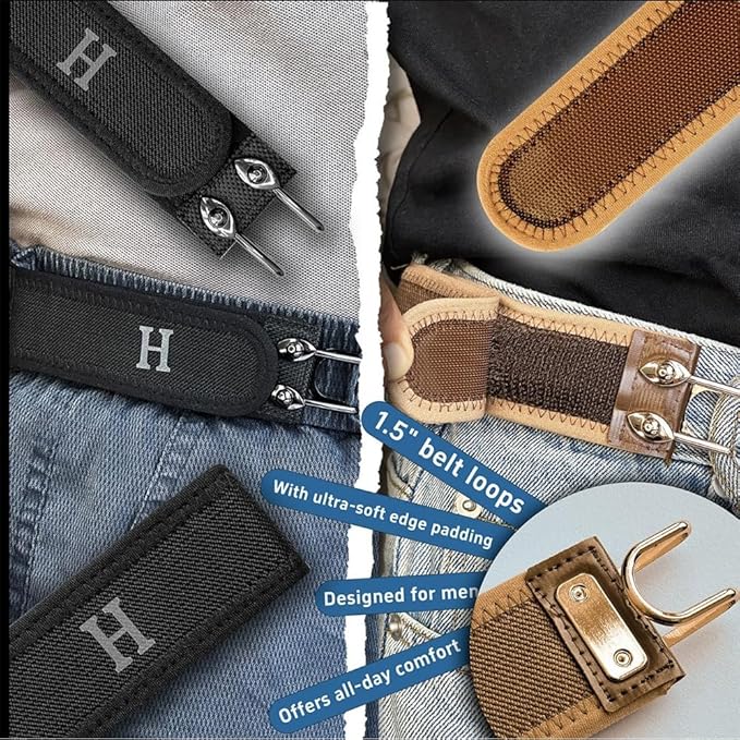 Buckle-Free Hook Belt (Pair)
