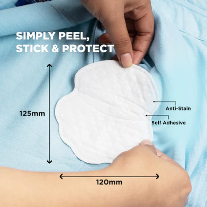 Underarm Sweat Pads – Disposable Invisible Sweat Shields for Men & Women (Pack of 10)