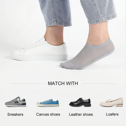 Invisible No Show Socks – Breathable, Sweat-Absorbent (3 Pairs)