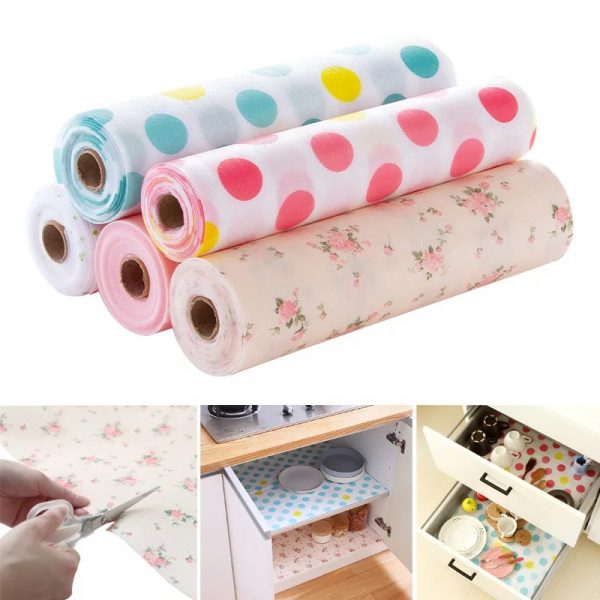 4 Pack Non-Slip Fridge Sheets Mats 45x150 cm