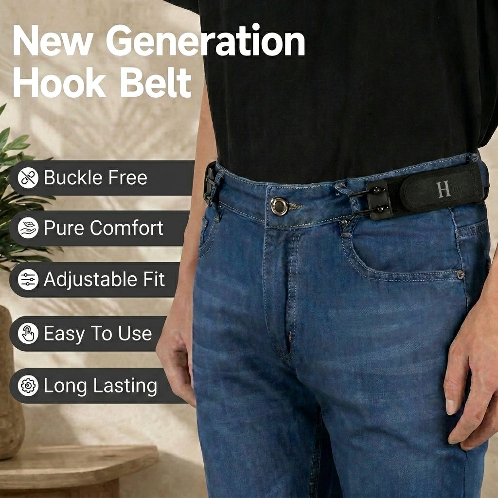 Buckle-Free Hook Belt (Pair)