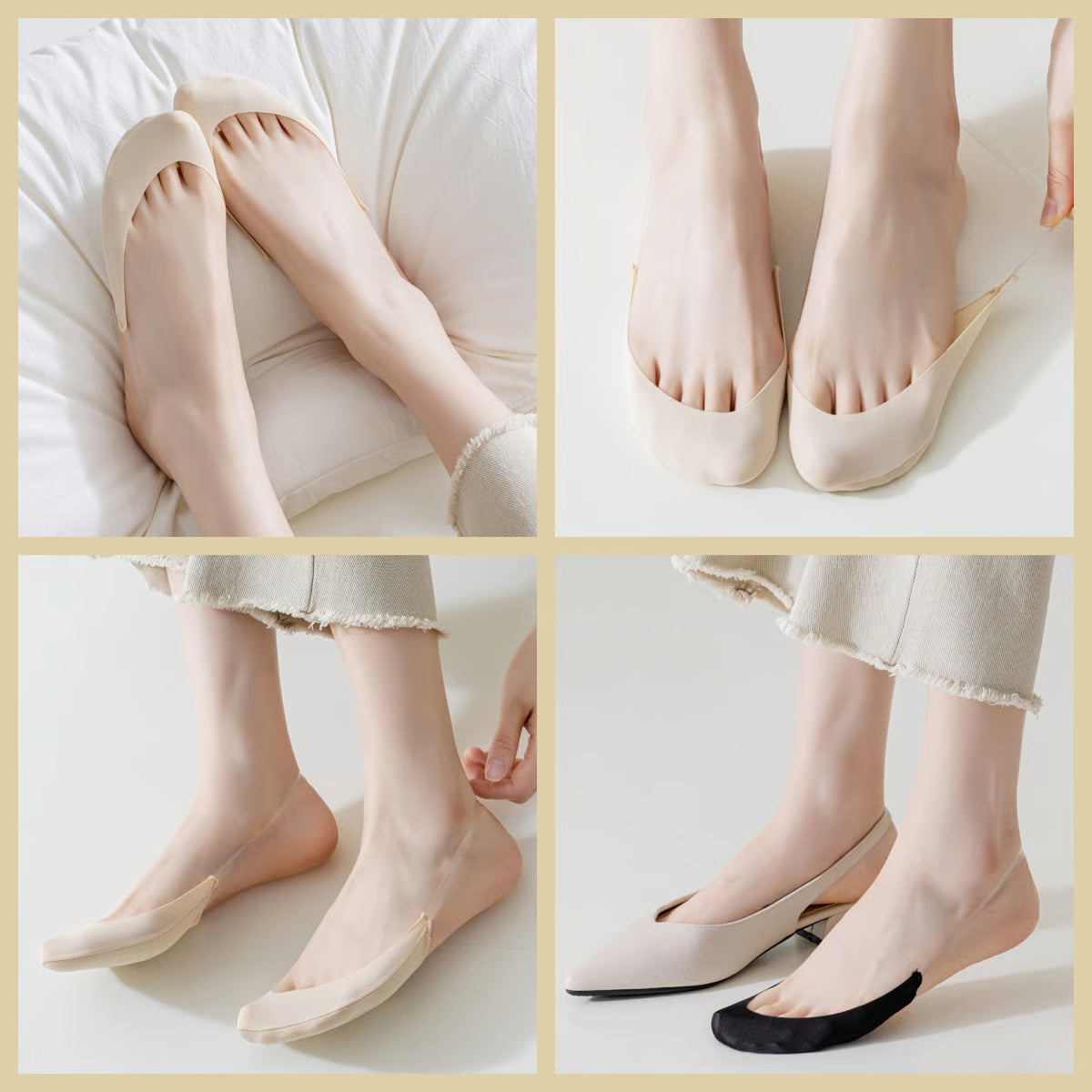Toe Topper Socks - Invisible No Show Socks for Comfortable All-Day Wear
