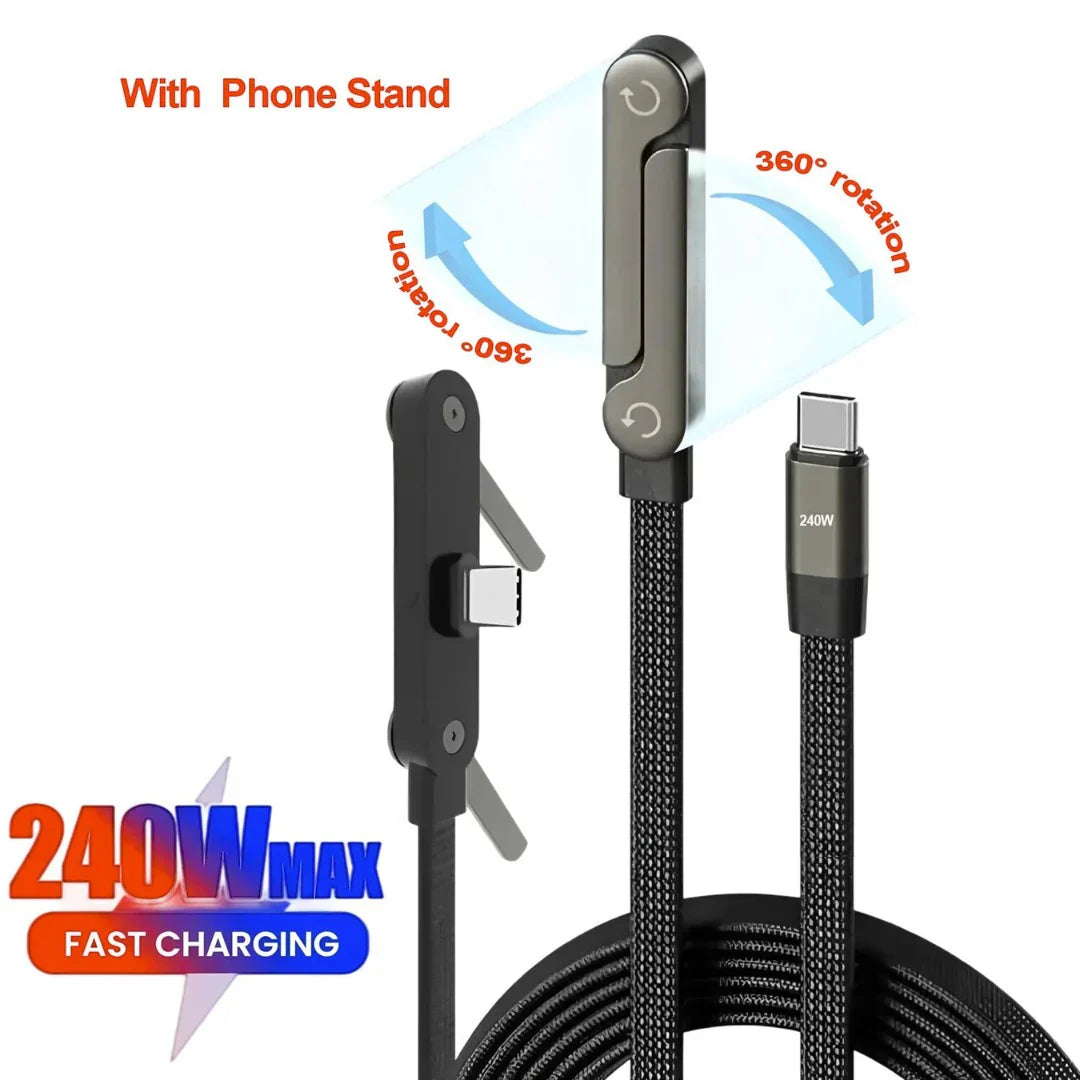 240W 2-in-1 C to C Charging Cable