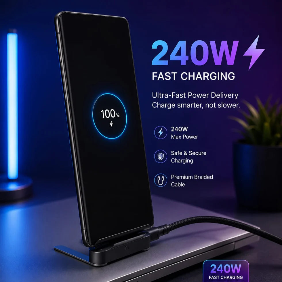 240W 2-in-1 C to C Charging Cable