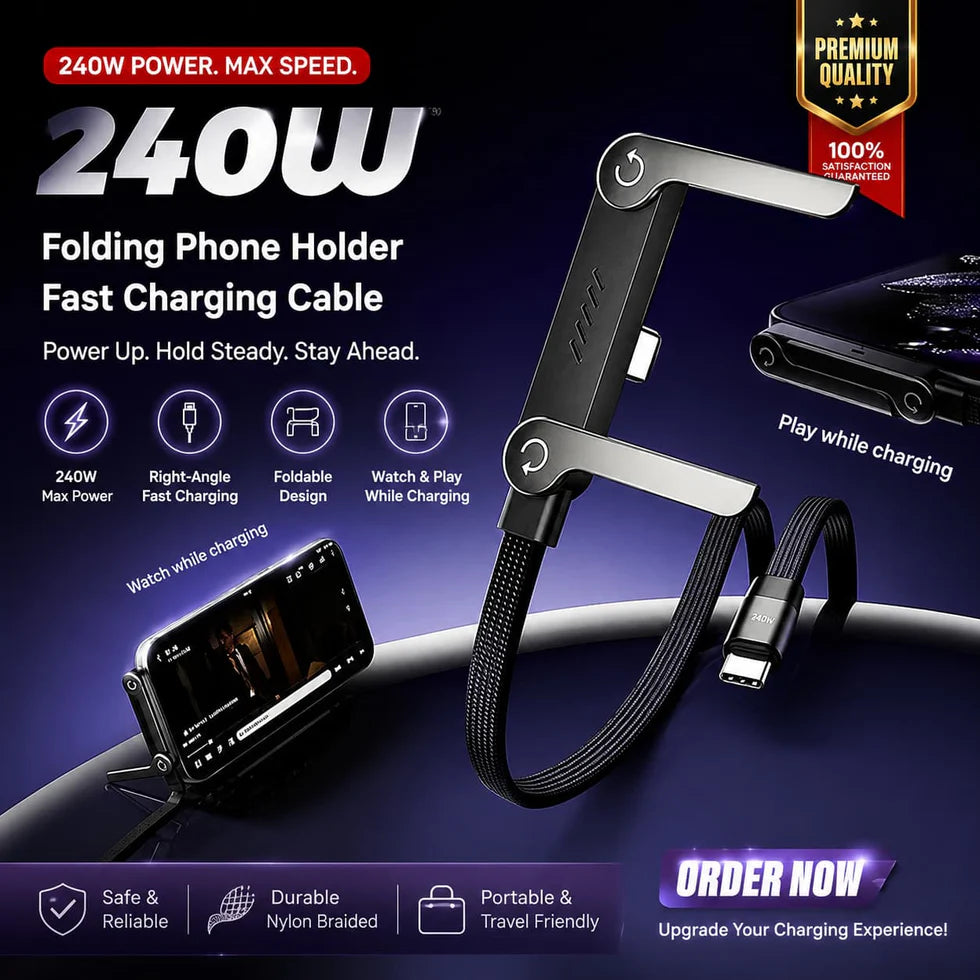 240W 2-in-1 C to C Charging Cable