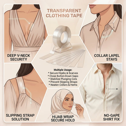 Double Sided Transparent Body Tape for Clothes