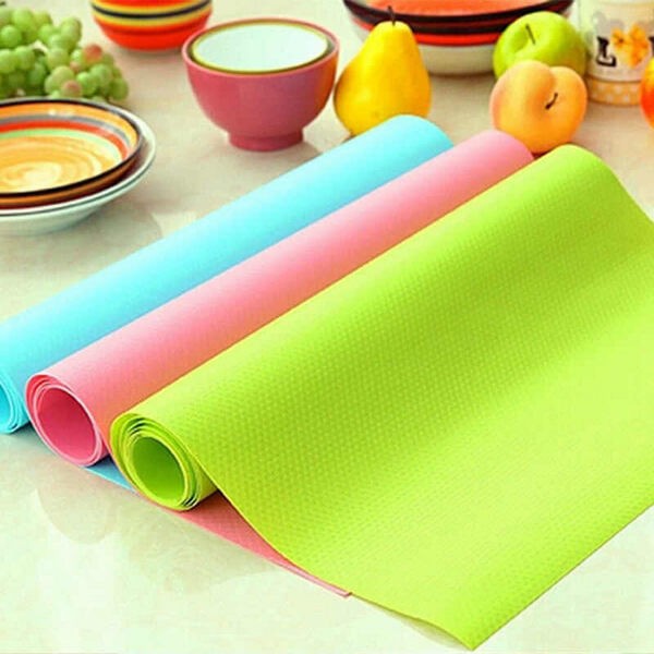 4 Pack Non-Slip Fridge Sheets Mats 45x150 cm