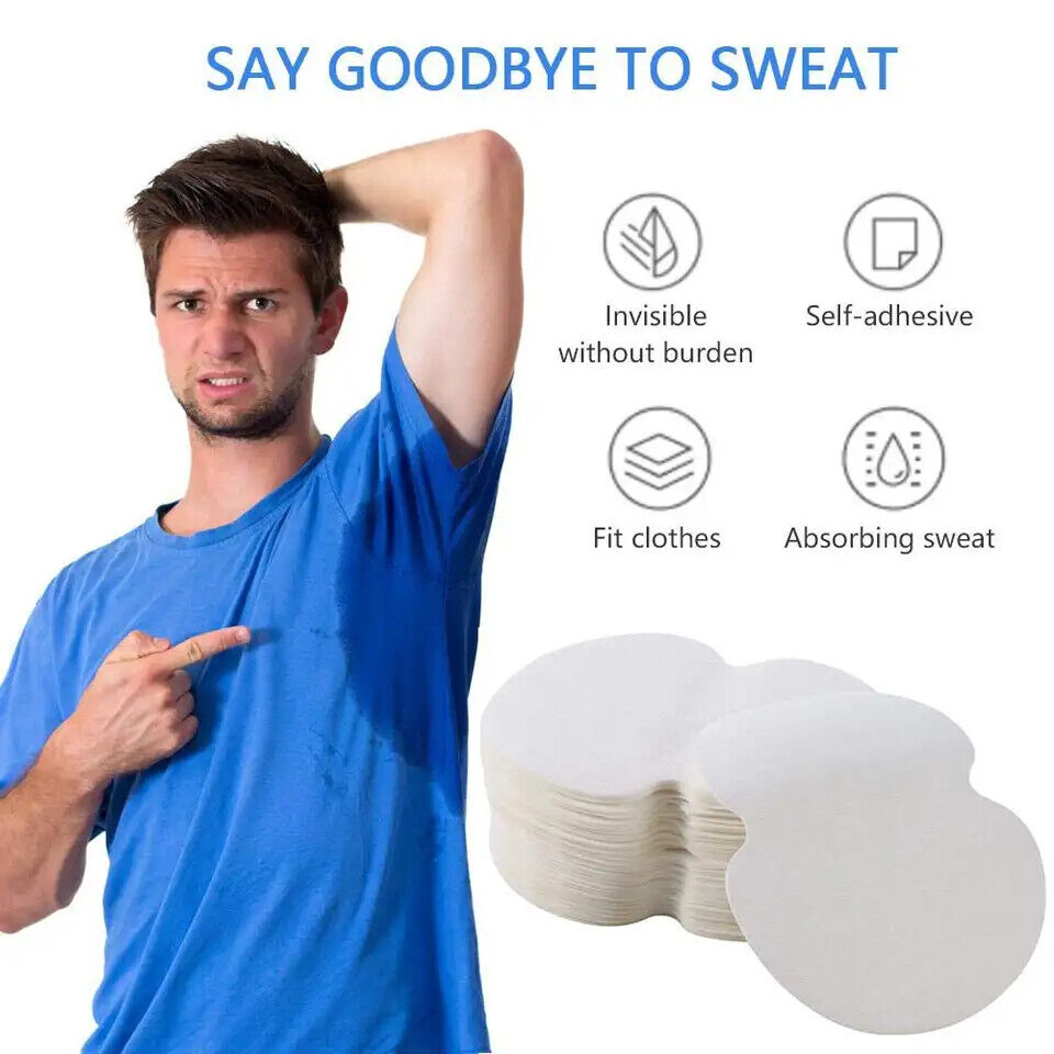 Underarm Sweat Pads – Disposable Invisible Sweat Shields for Men & Women (Pack of 10)